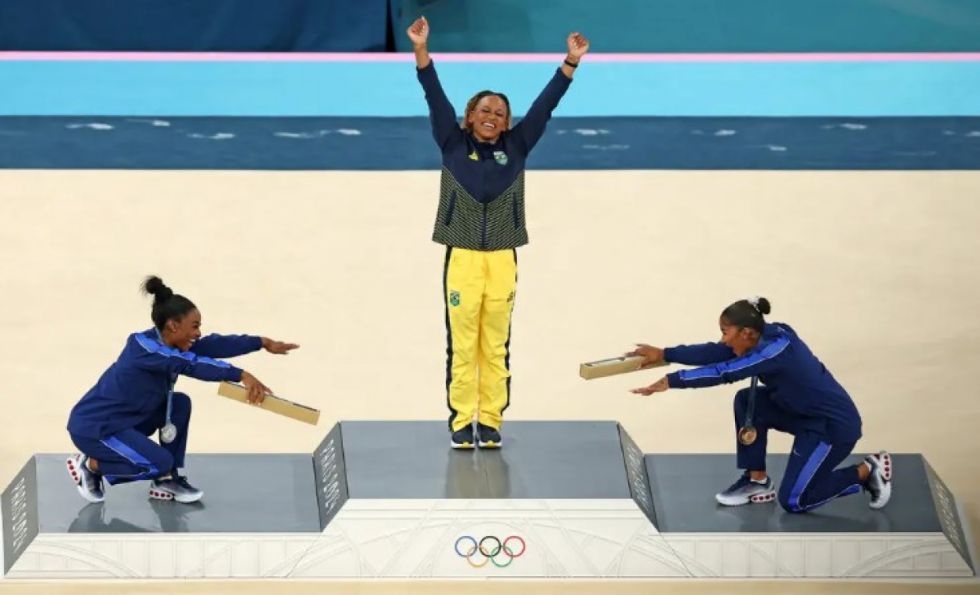Simone Biles, Rebeca Andrade, Jordan Chiles y lo más gozoso de los Juegos Olímpicos