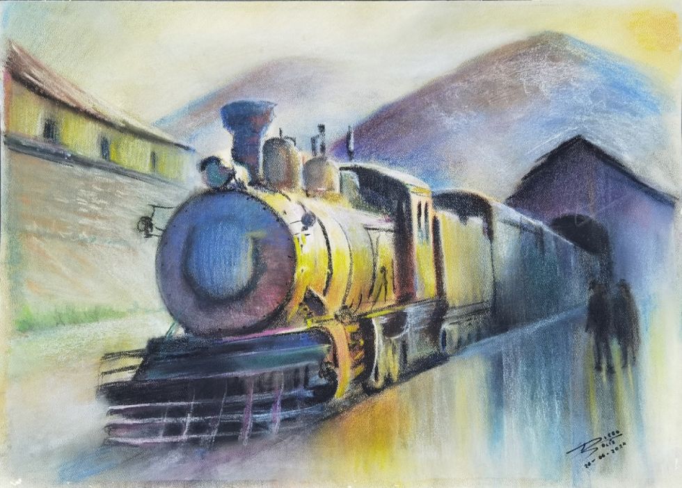 Tren en Pulacayo, de Diego Solíz. 