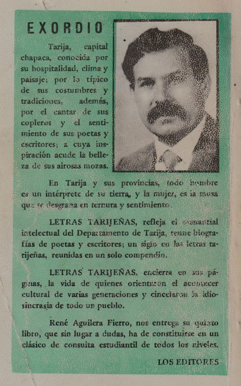 Contra Portada Letras Tarijeñas