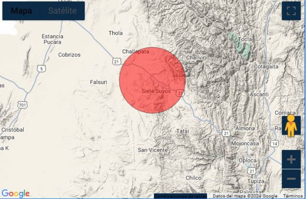 Se registra un sismo de magnitud 4.2 registrado en Potosí