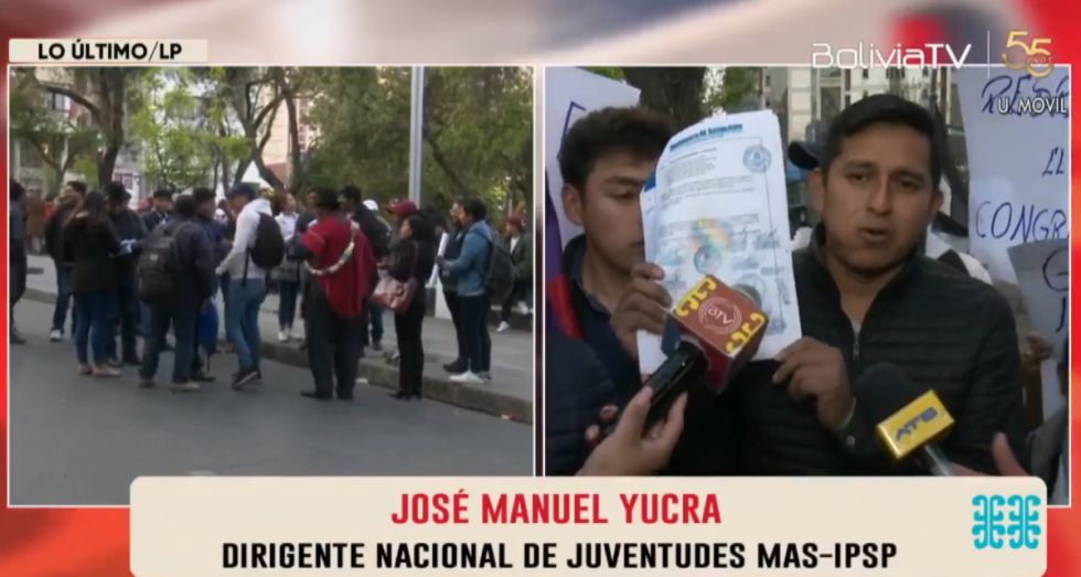 Juventudes del arcismo exigen al TSE reconocer a Grover García como presidente del MAS
