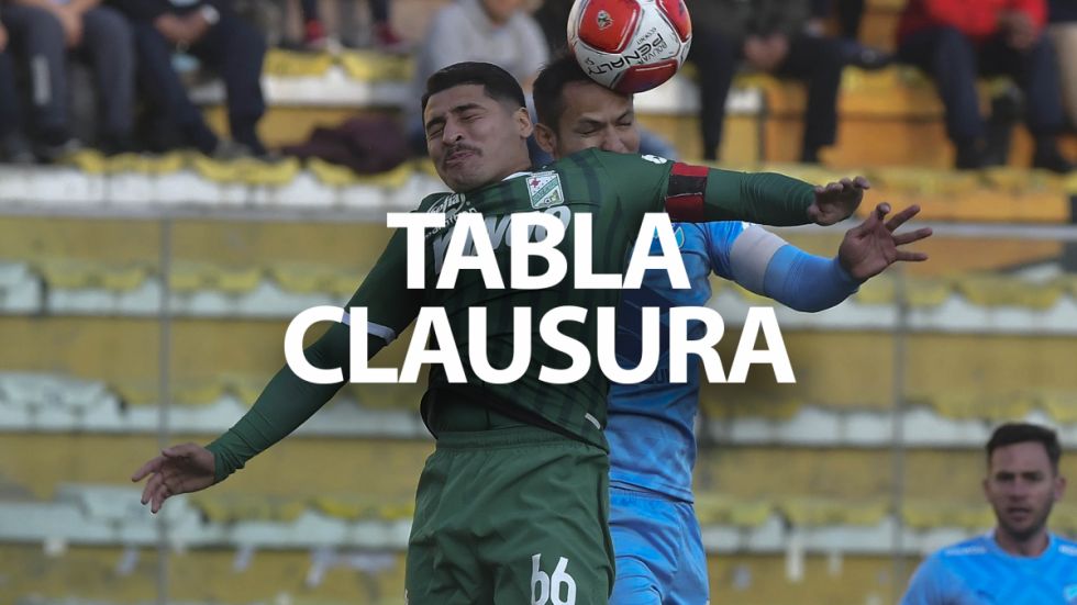 Bolívar sigue como líder: Así está la tabla del Clausura en la División Profesional tras la fecha 14