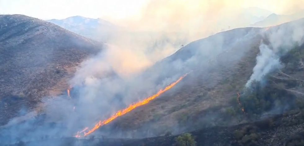 Incendio en Turumayo se propaga rápidamente por el viento 