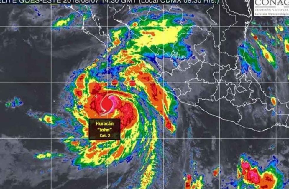 México bajo influencia de tormenta tropical John