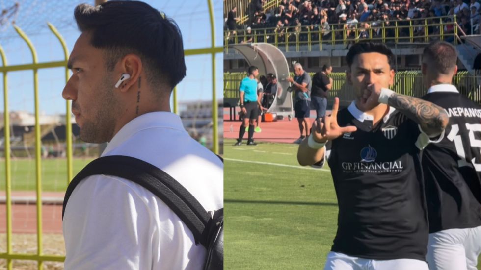 Primer gol de Carmelo Algarañaz en Grecia 