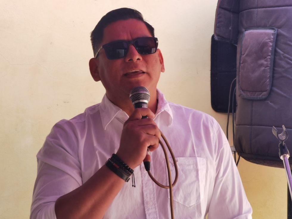Ludbin Salazar Pedraza, ejecutivo de la Confederación Nacional de Maestros Urbanos de Bolivia
