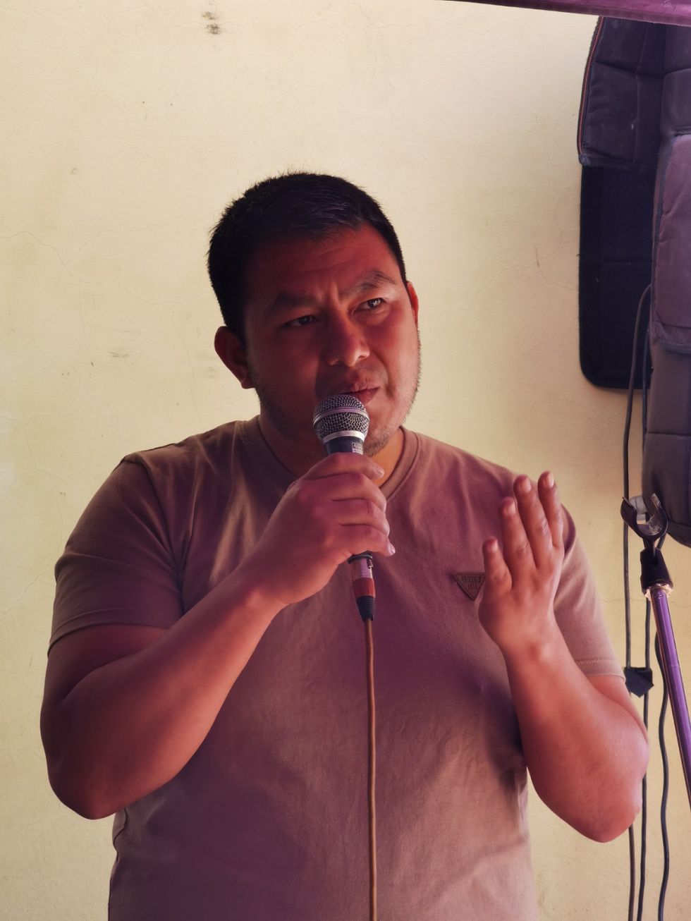Wilson Nelio Sánchez Aguilera, ejecutivo de la Confederación Nacional de Maestros en Educación Rural de Bolivia