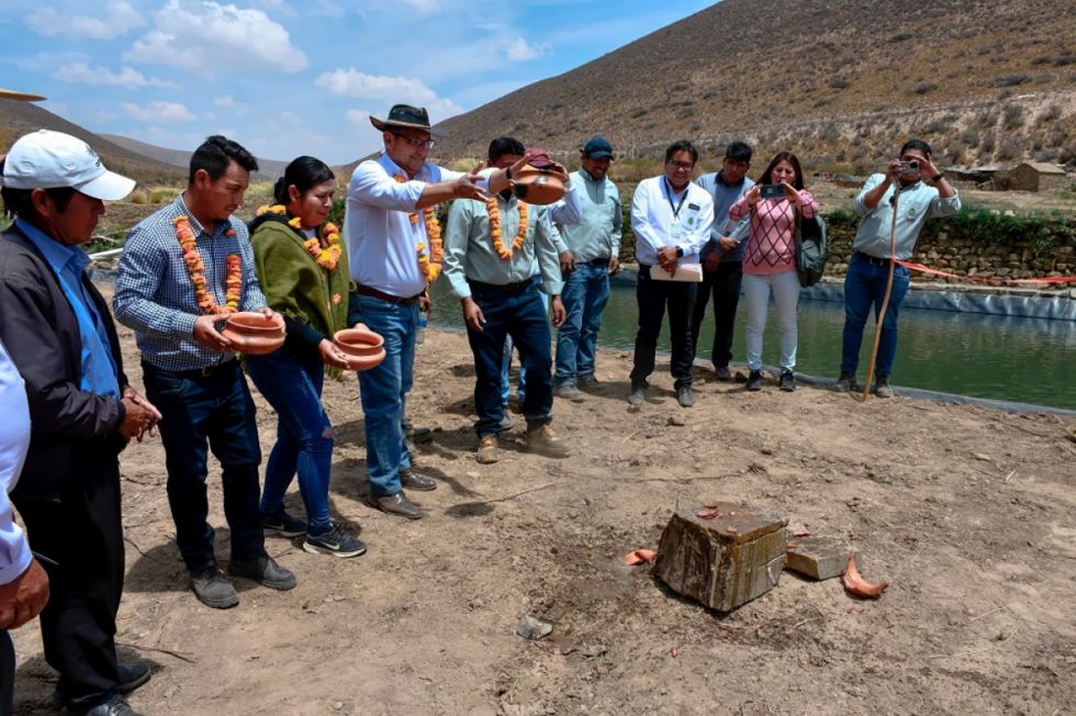 Ñoquera ya cuenta con un reservorio de agua mejorado 