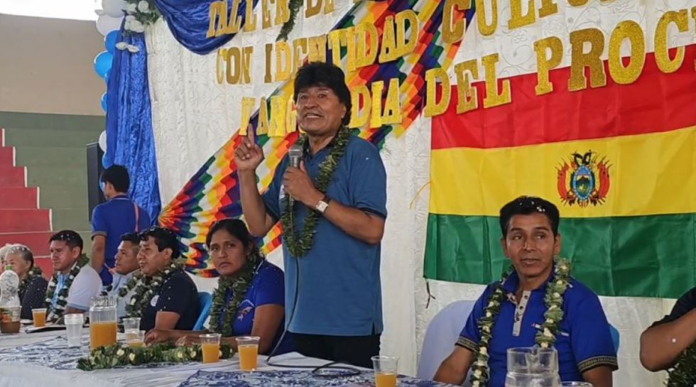 Evo Morales se encuentra en el Trópico el día de su citación para declarar en Tarija
