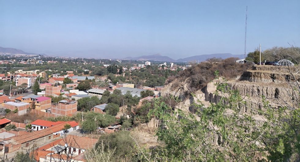 Vista desde el cementerio Jardín de Tarija 
