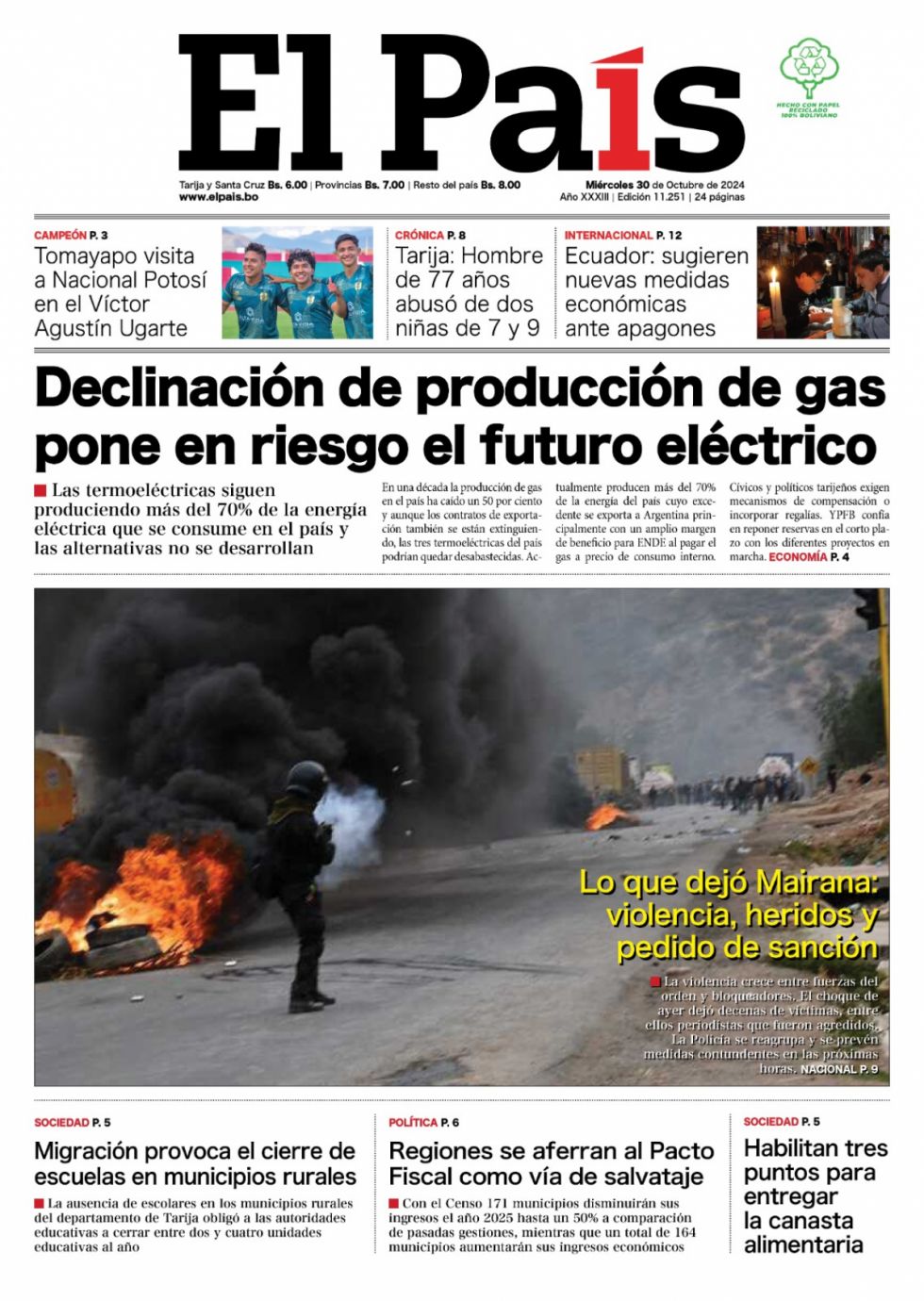 Riesgo eléctrico, escuelas vacías y muchos bloqueos: Lee las imprescindibles