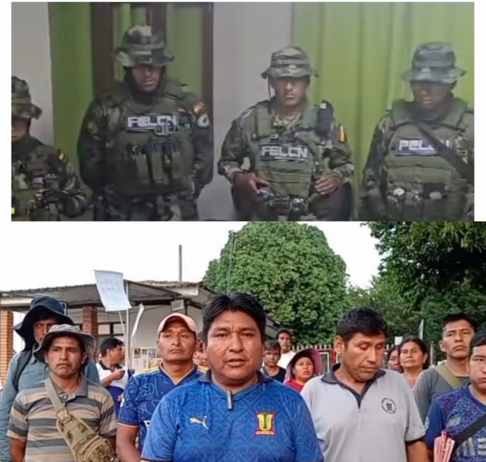 Evistas "secuestraron" a policías y militares con un cerco a sus bases, piden que los rescaten