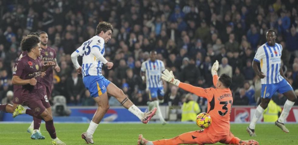 El Brighton sorprende a un  City que no levanta cabeza