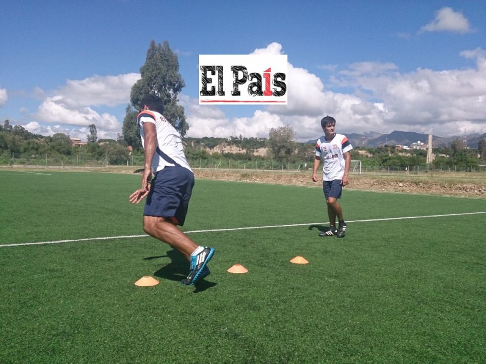 Entrenamiento en el complejo García Ágreda (ascenso a la Liga)