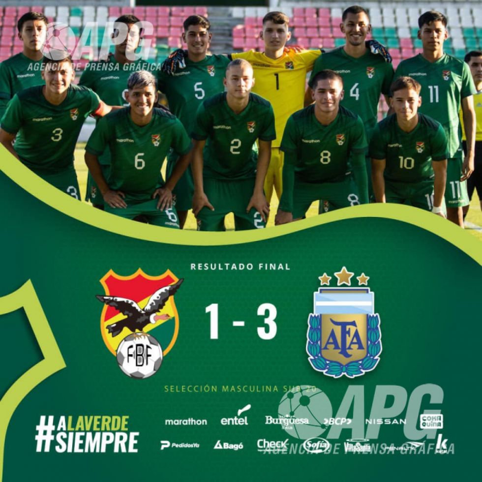 Selección Boliviana Sub-19 perdió contra Argentina 
