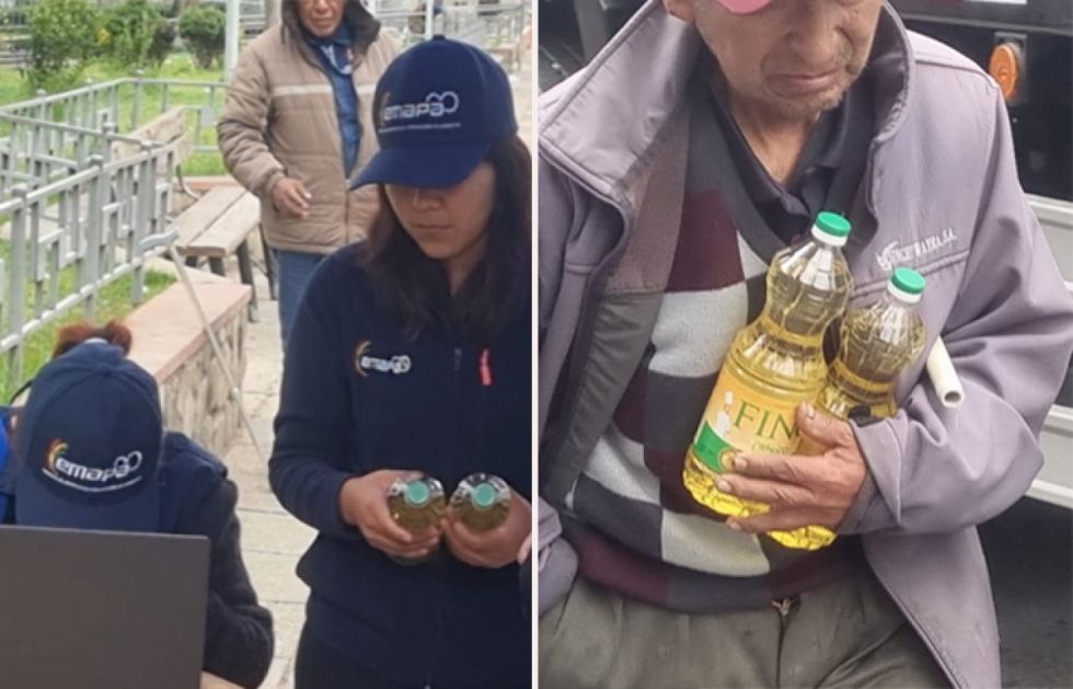 Filas para el aceite: EMAPA registra a los consumidores y vende dos botellas de un litro para un mes