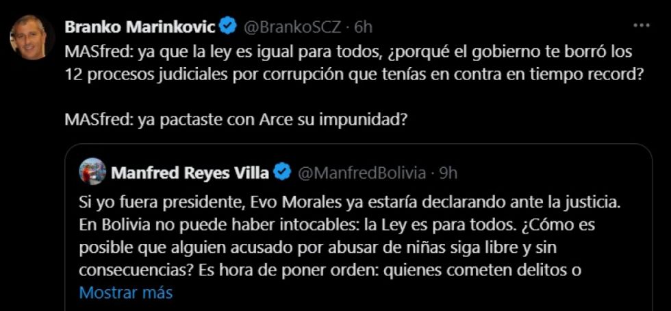 Branko sobre Manfred
