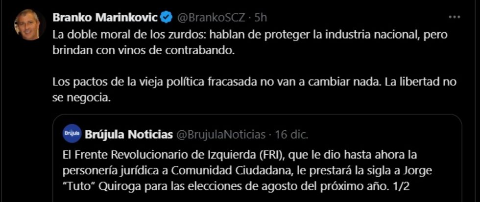 Branko sobre Mesa