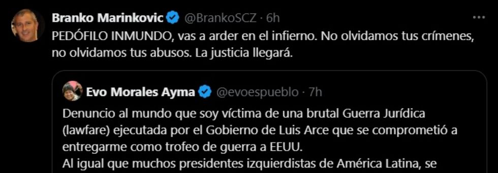 Branko sobre Evo