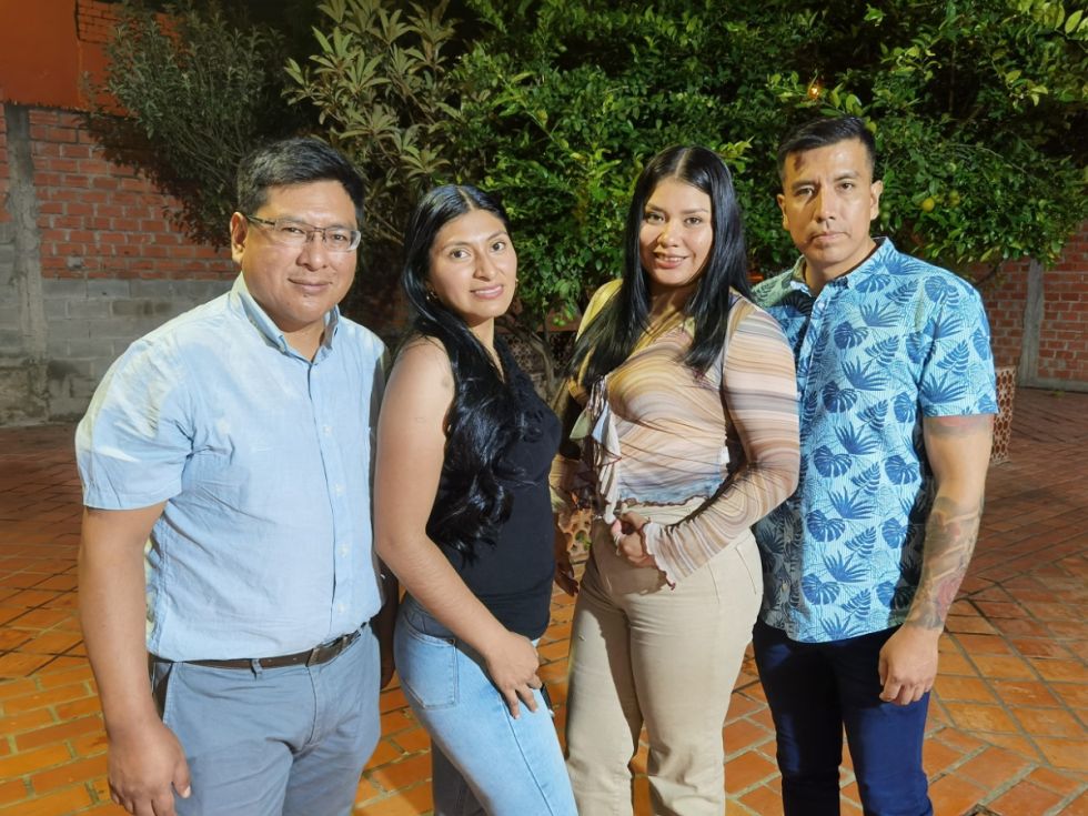 Juan Carlos Rodríguez y Yanina Lucano Guerrero, Carla Vargas y Fernando Romero