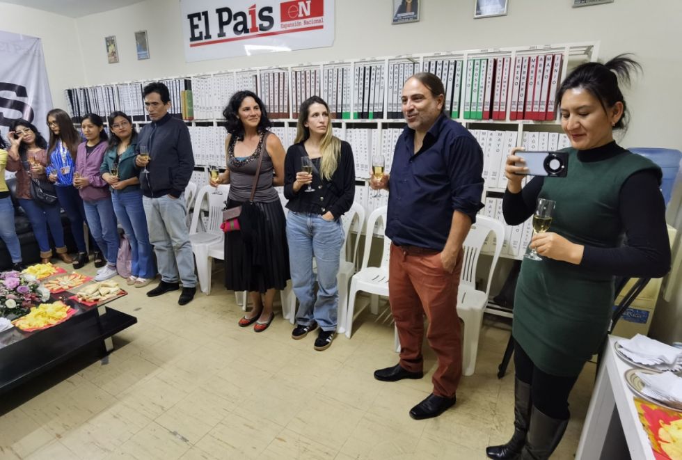 Jesús Cantín realiza el brindis de honorr