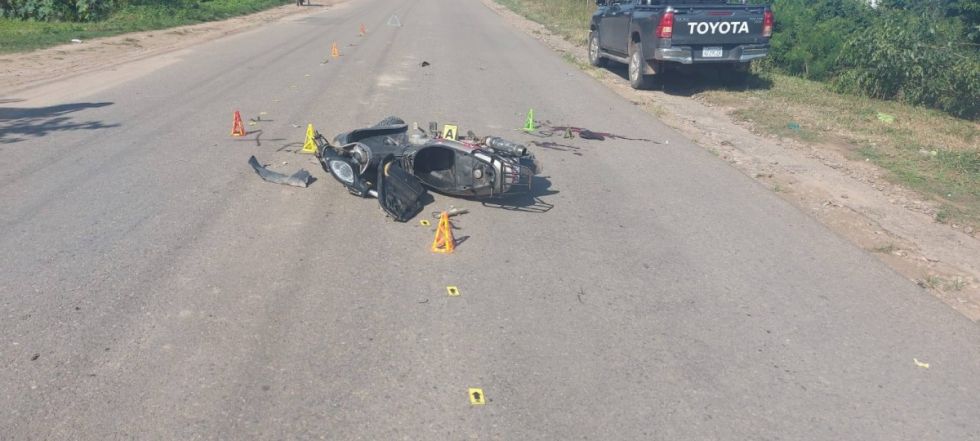 Colisión entre una volqueta y una moto deja un herido