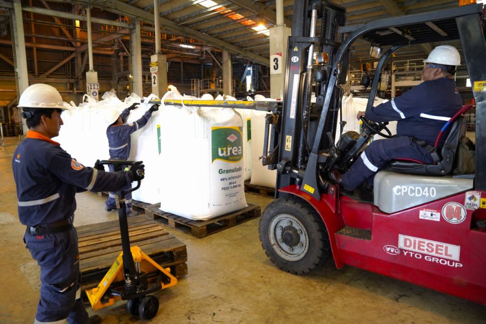 Producción de urea en Bolivia crece en 51% en 2024 y supera rendimiento histórico 
