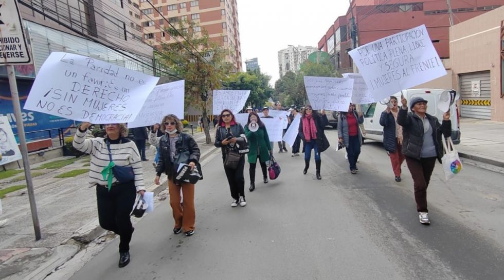 Movilización en La Paz
