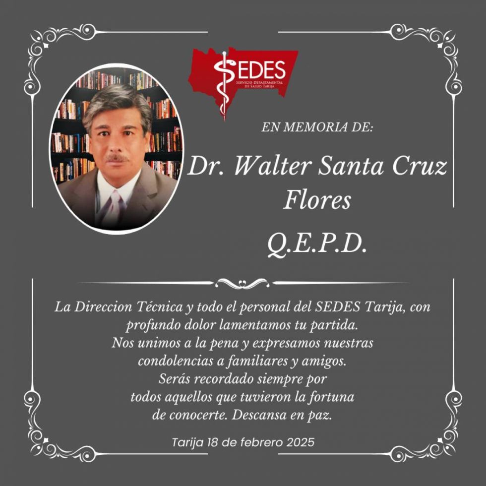 Condolencias del Sedes 