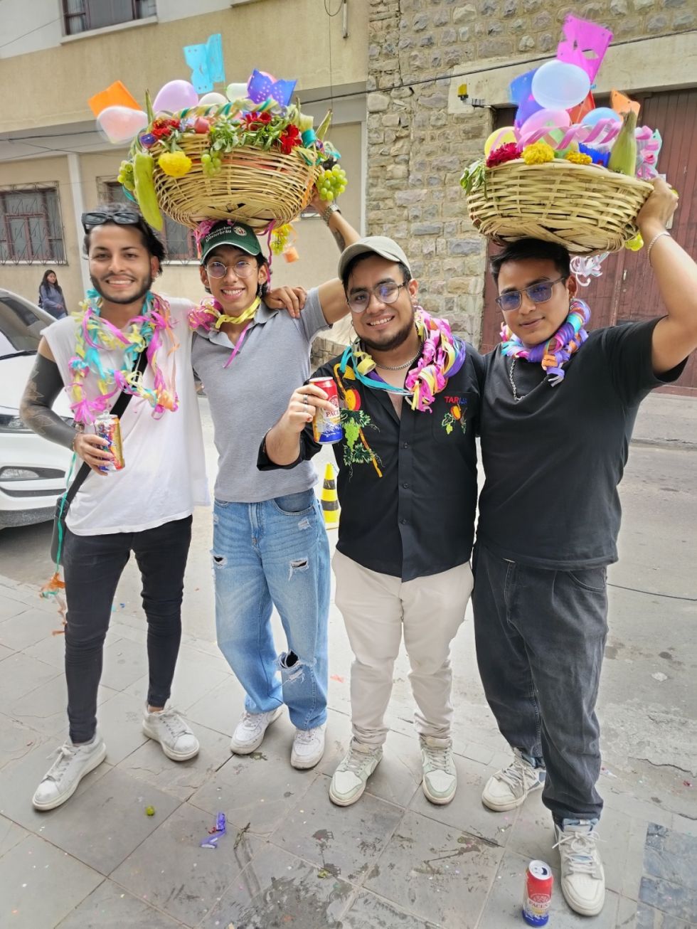 José Luis Choque Portales, Gonzalo Pereira, Josué Foronda y Sebastián Wayar