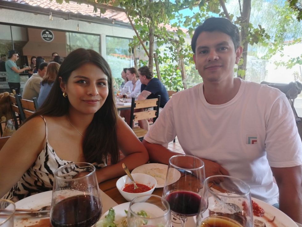 Mariana Puña junto a Óscar Ávila