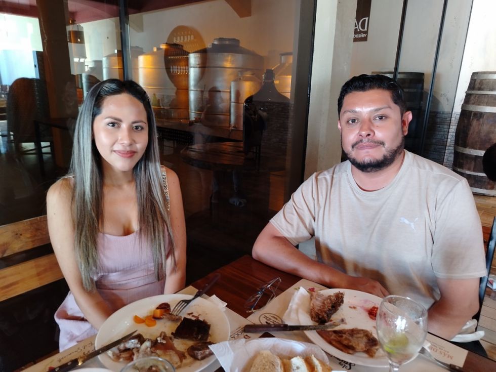 Katterine Ramos y Pablo López