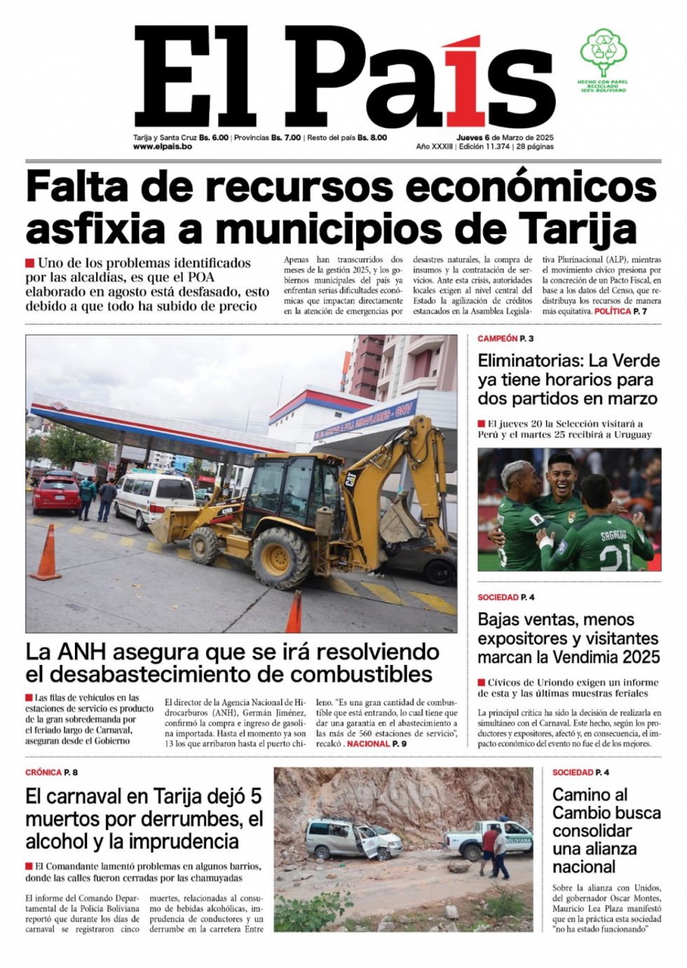 El agobio fiscal, los misterios de la Vendimia, la pareja de Evo... Lee las imprescindibles
