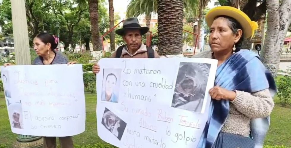 Tarija: Comunarios exigen justicia por la muerte de Orlando Alarcón (Video)