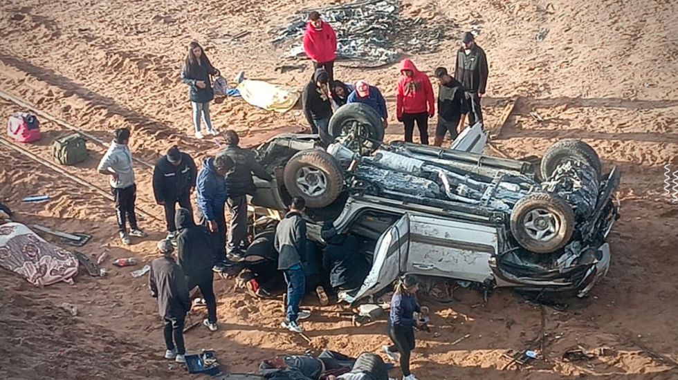 Una vagoneta volcó en la ruta a Tupiza, hay 5 muertos y 4 heridos 