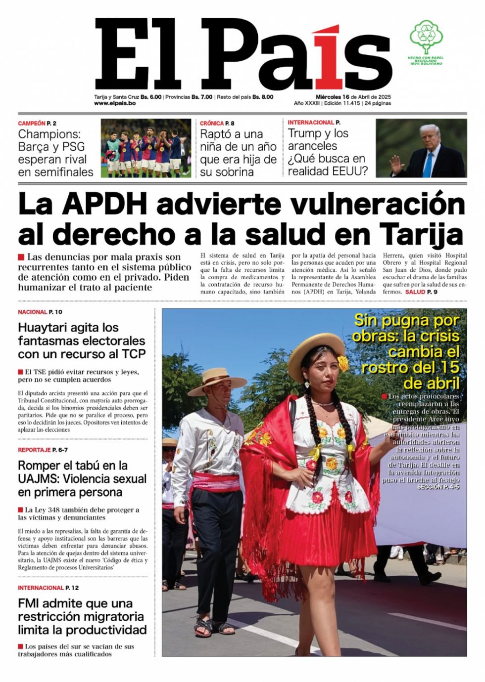 El riesgo electoral, el desfile menos político, el tabú de la U y más: lee las imprescindibles