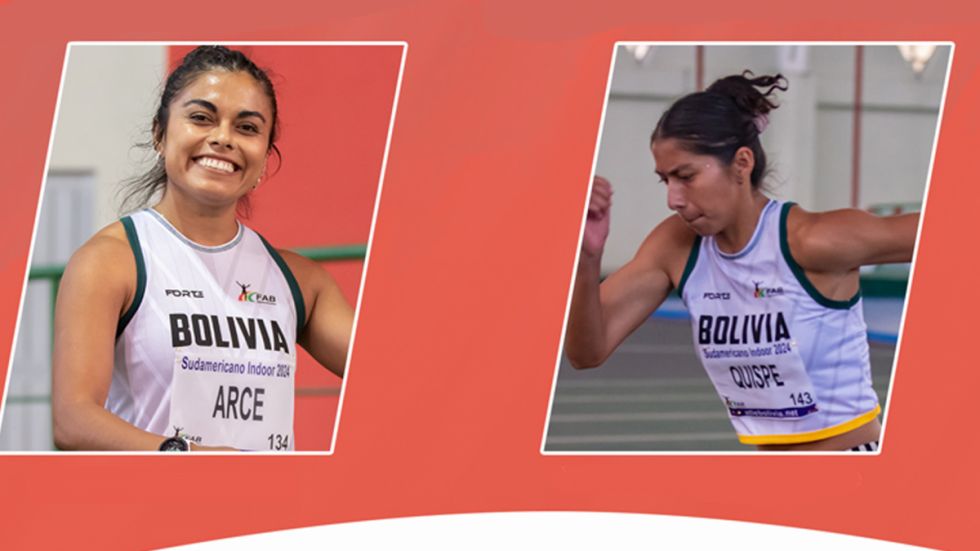 Arce y Quispe se presentan con Bolivia en el Sudamericano de Atletismo