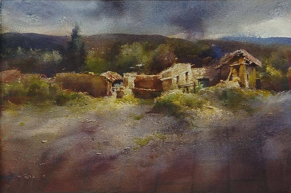 Luces al atardecer, de Evaristo Callo Anco