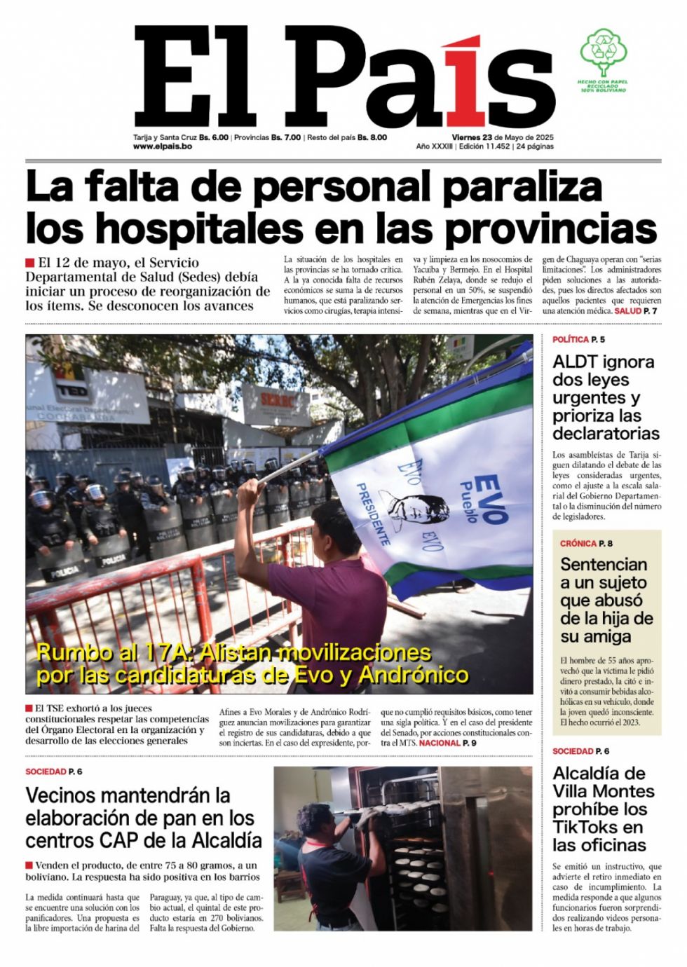 El TCP y las candidaturas, el pan, los cisterneros, Harvard... Lee las imprescindibles