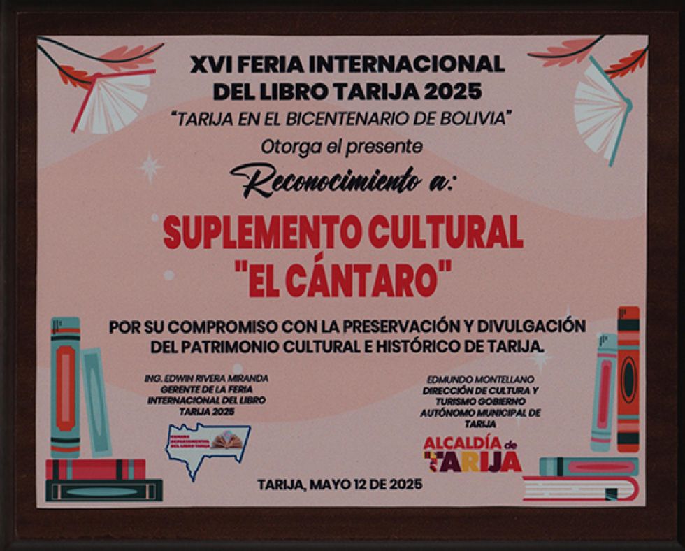 Reconocimiento Cántaro