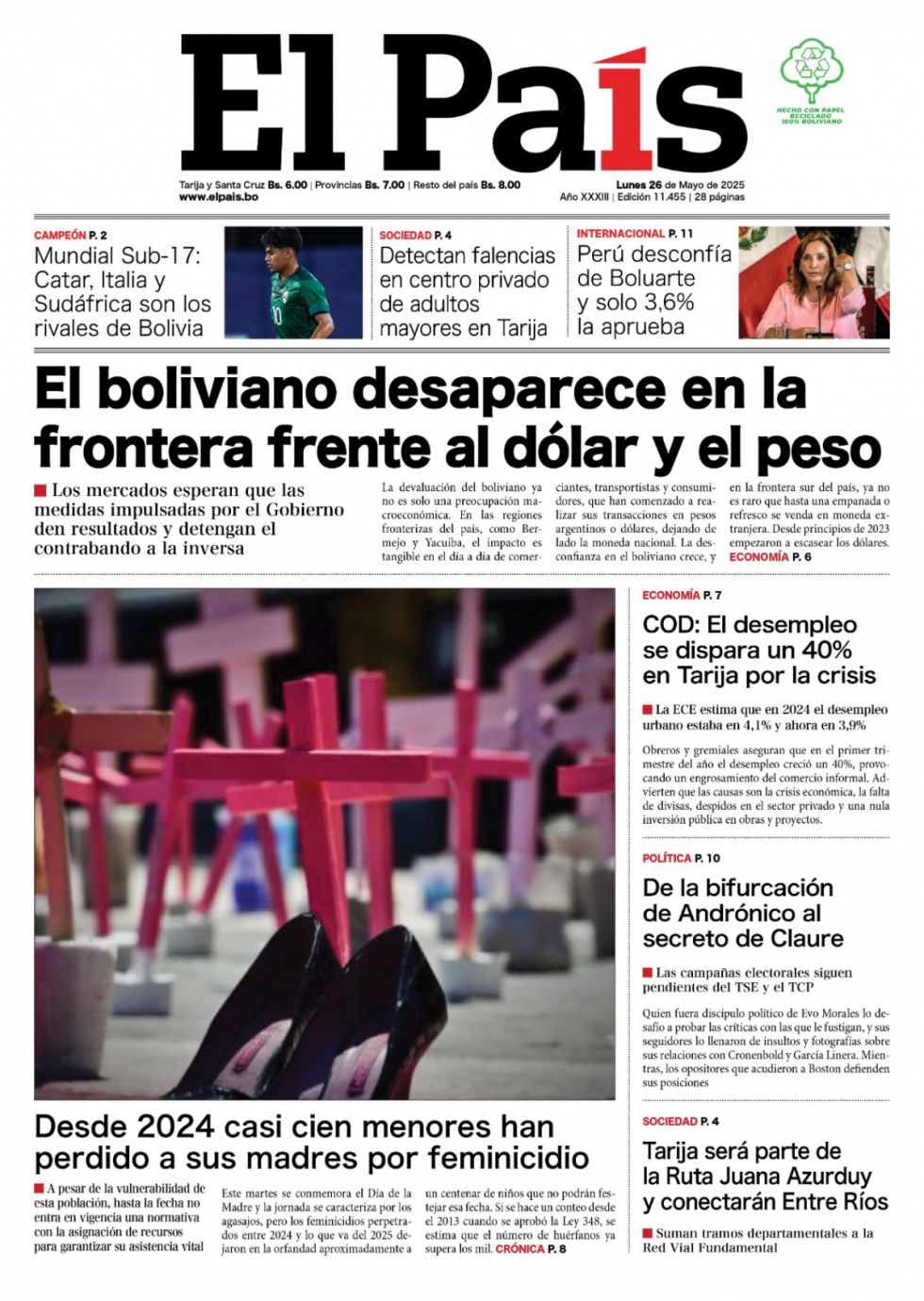El desafío de Andrónico; Boston; el dólar de frontera; el desempleo... Lee las imprescindibles