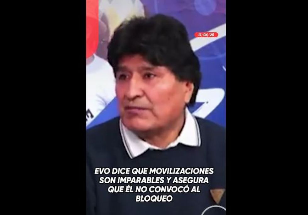 Evo dice que movilizaciones son imparables y asegura que él no convocó a bloqueos