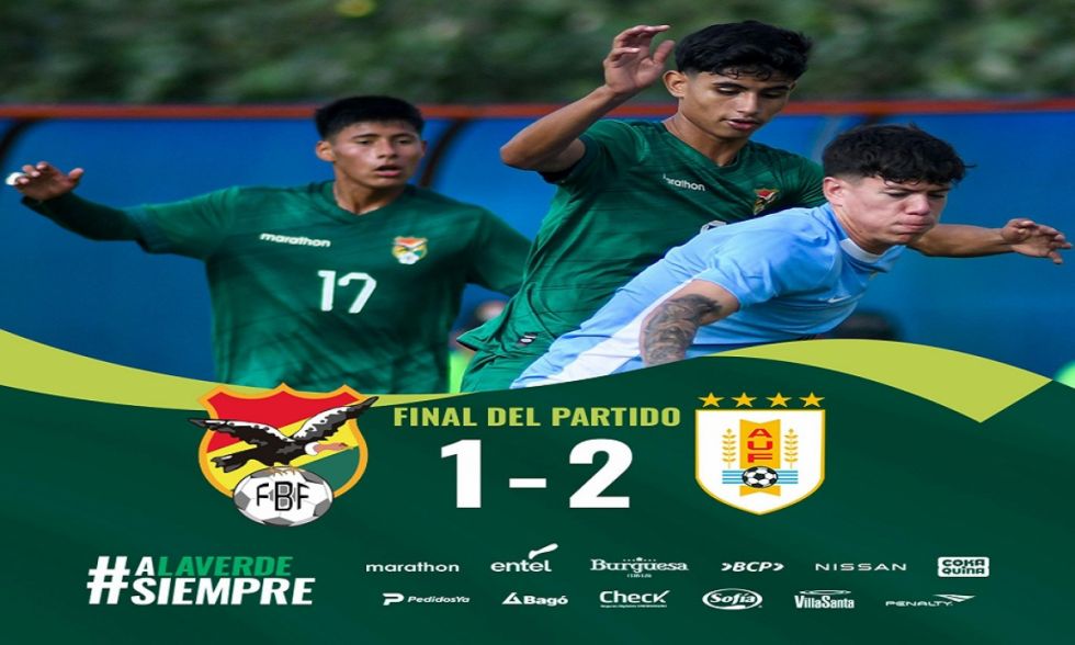 Selección  Sub-16 pierde contra Uruguay en partido amistoso 