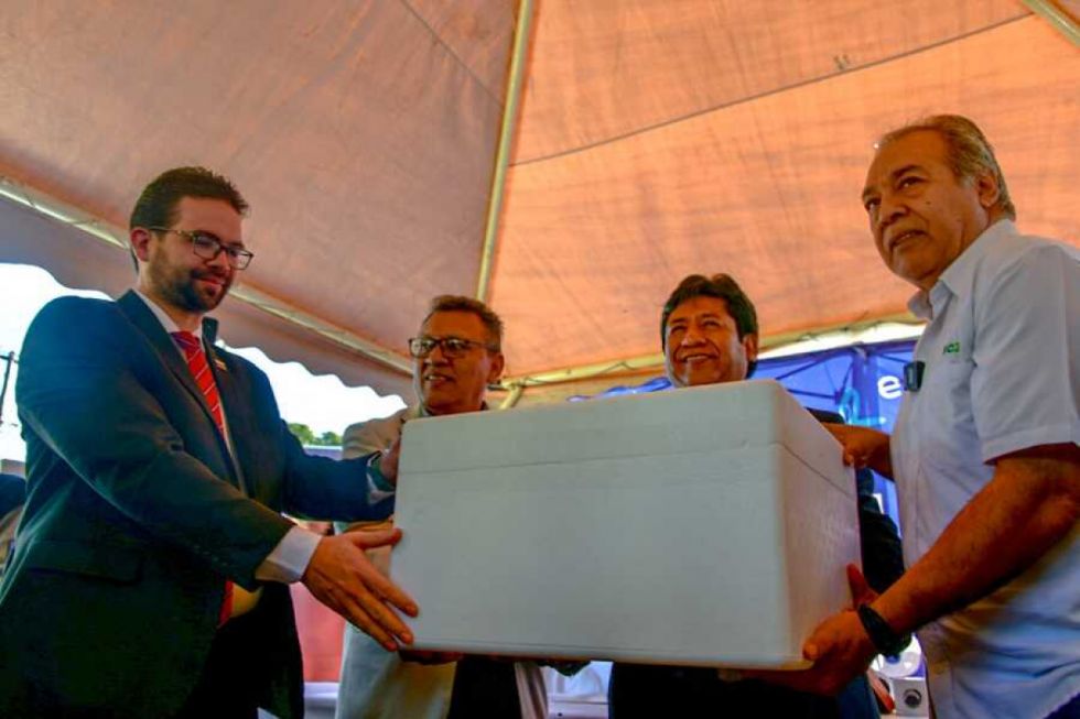 Bolivia recibe dosis de la vacuna contra el sarampión