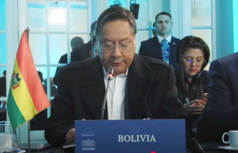 Arce en el Mercosur afirma que en Bolivia se está imponiendo la madurez y democracia ante las diferencias internas