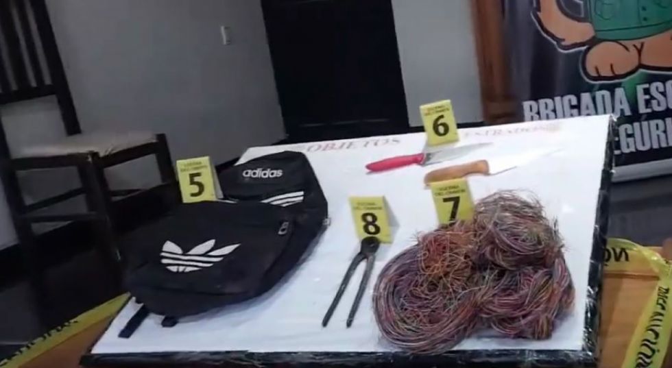 Yacuiba: Aprehenden a 3 sujetos por robar cables, dejaron sin conexión a varios vecinos