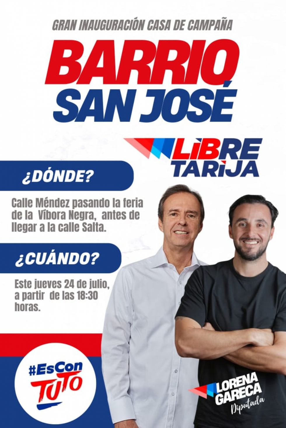 Libre abre su casa de Campaña en el barrio San José