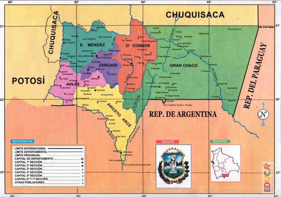 Mapas del departamento