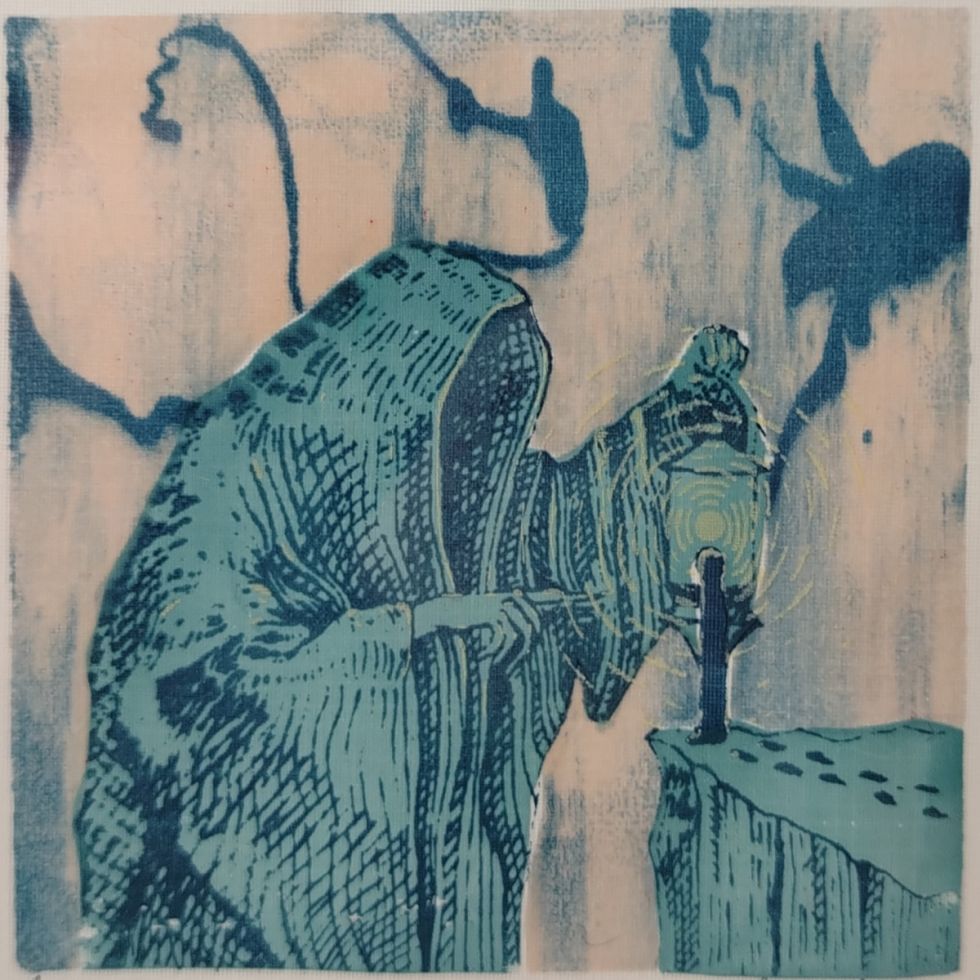 Sarantañani, serigrafía de Laura Patricia Mollinedo Aruni (La Paz)