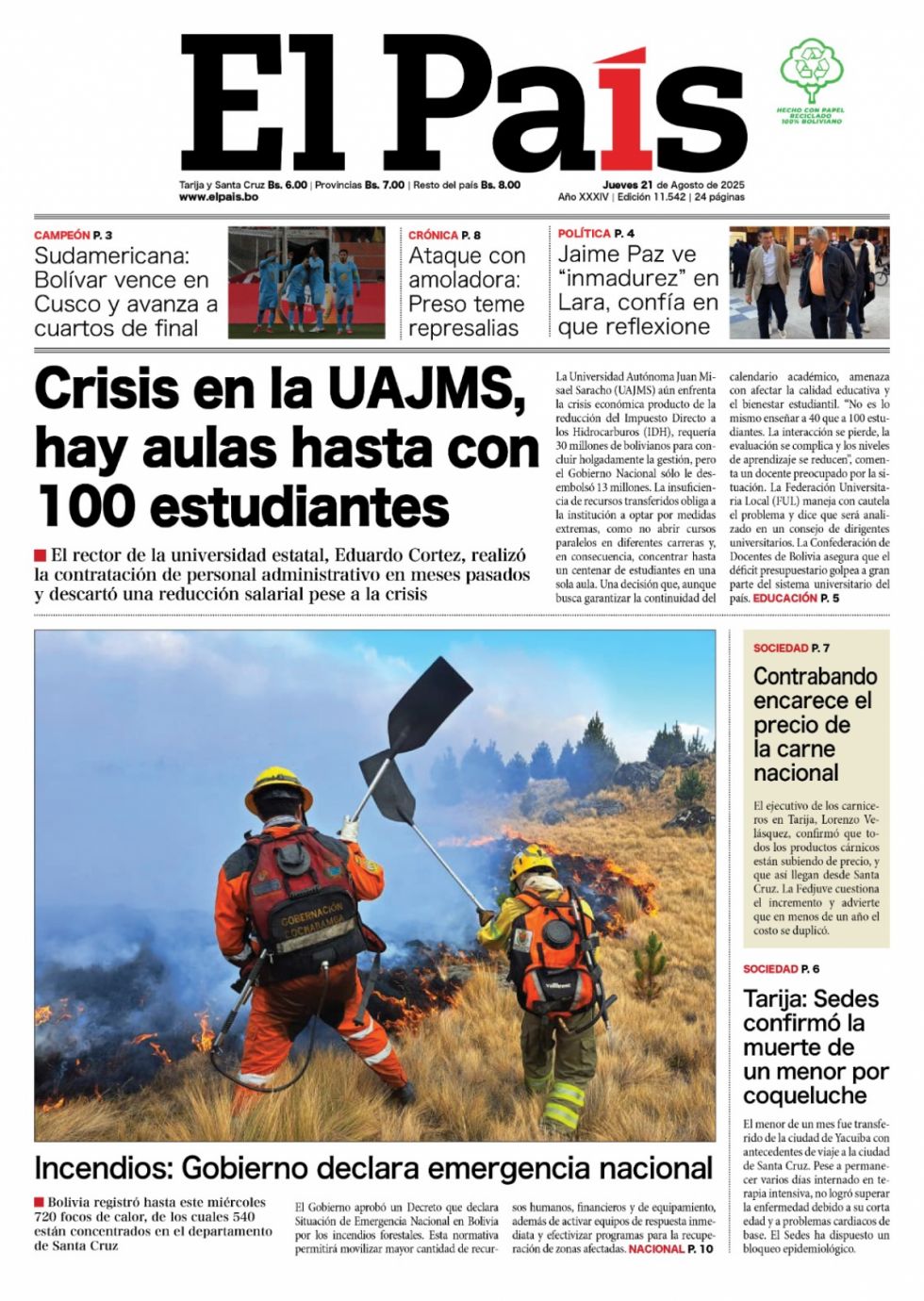 El cómputo, la alarma, el despliegue, el precio de la carne... Lee las imprescindibles